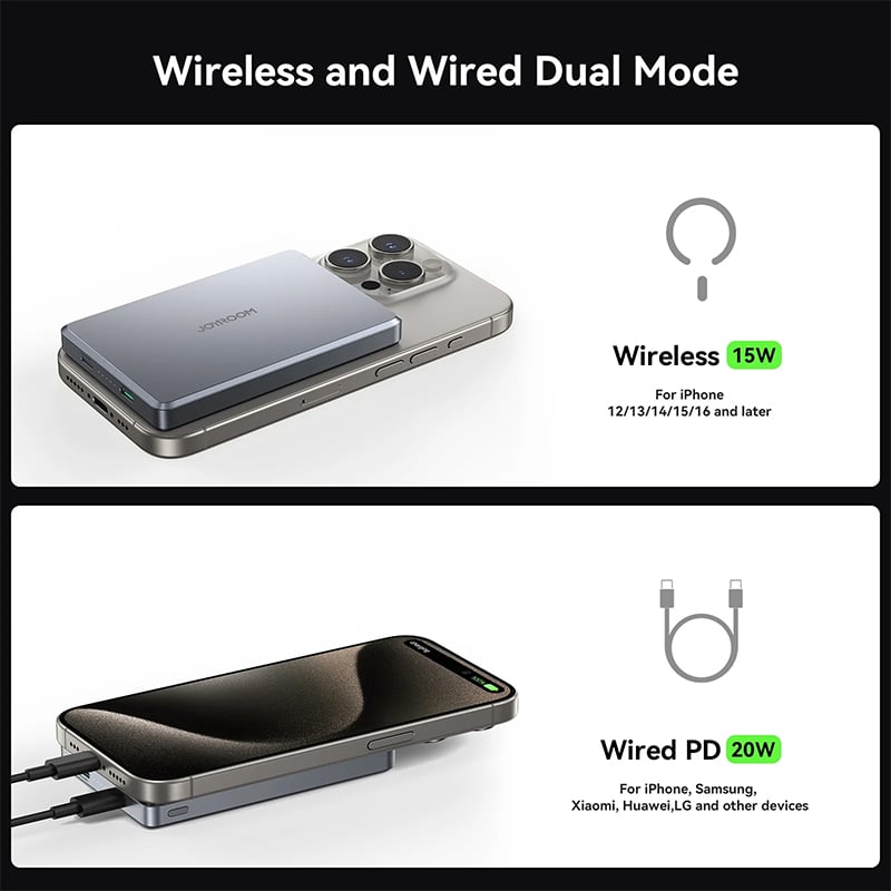 Picture of Joyroom JR‑PBM08 Pro 20W Metal Magnetic Wireless Power Bank