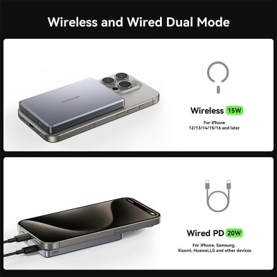 Picture of Joyroom JR‑PBM08 Pro 20W Metal Magnetic Wireless Power Bank