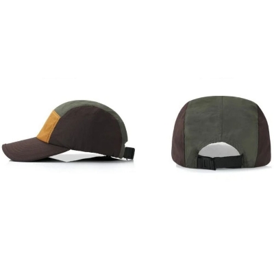 Picture of Vintage Earth Tone Colorblock Baseball Cap with Curved Brim ✨