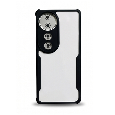 Picture of Case for Vivo V40 / V40 Pro 5G with Camera Protection Dust Proof Transparent Back Cover (Silicone, Transparent) Black