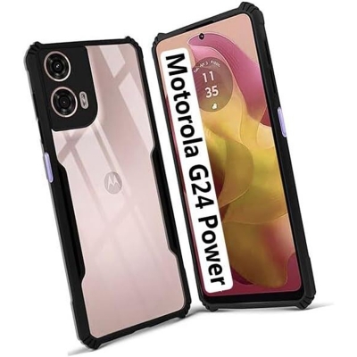 Picture of For Motorola Moto G04 RAINBOO Tempered Glass Screen Protector OG Black