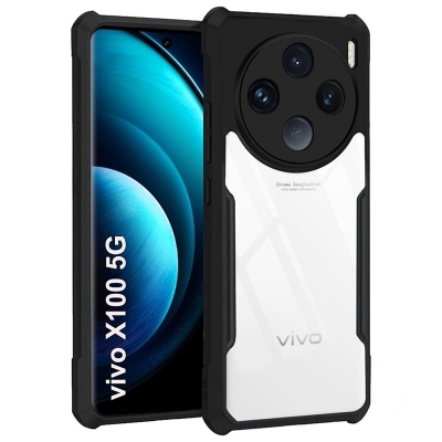 Picture of For Motorola Moto G Power 5G (2024)Back Case Transparent Xundd Protective Camera Bump Protection Mobile Phone Back Cover Black