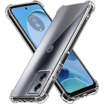 Picture of For Motorola Edge 30 ultra Clear Back Hard Covers Shockproof Soft Black Rubber Frame Camera Protection Transparent Mobile Phone Cases Transparent
