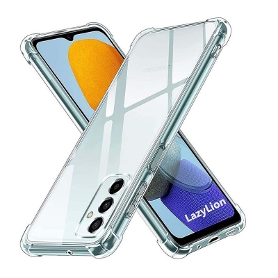 Picture of For Samsung Galaxy S24 FE Edge-Reinforced Shockproof Cushion Back Clear Hybrid Transparent Hard Cover Transparent