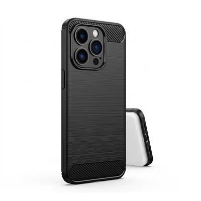 Picture of For Samsung Galaxy S24 FE Crystal Clear Luxury Transparent Silicone Protect Back Cover Soft Case Black