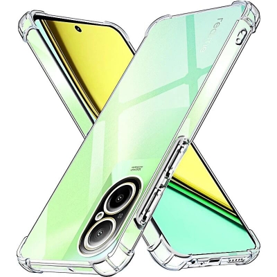 Picture of For Realme 12 Pro plus 5G /Realme 12 Pro Premium Silicone Case Crystal Clear Soft TPU Ultra-Thin Transparent Flexible Protective Mobile Phone Back Cover Transparent