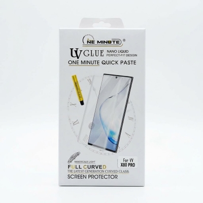 Picture of For iPhone 14 Pro Full Glue 9H Crystal Clear Bubble Free Screen Protector Vivo X80 Pro
