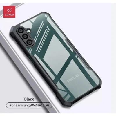 Picture of Xundd Back Cover for OnePlus 7T pro Transparent Hybrid Hard PC Back Bumper Black