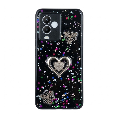 Picture of For Itel A70 New design stylish shockproof Smoke back cover Black