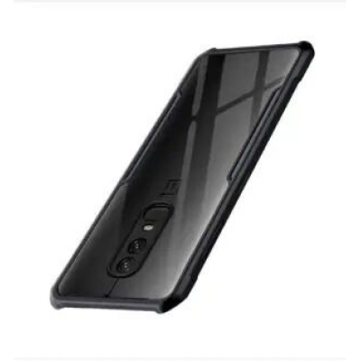 Picture of For Vivo T1 PRO / iQOO Z6 Pro / S15E NEW Shockproof TPU Bumper Hard Clear Acrylic Mobile Phone Case For Vivo T1 Pro Back Cover Black