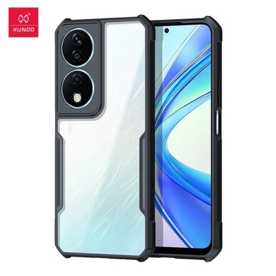 Picture of For Motorola Moto G51 Xundd Protective Transparent Airbag Bumper Back Side Clear Phone Case For Motorola Moto G51 Back Cover Black