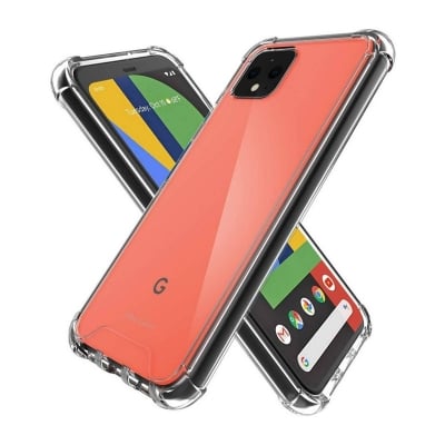 Picture of Google Pixel 5 Soft Premium Quality Carbon Fiber Back Cover Transparent