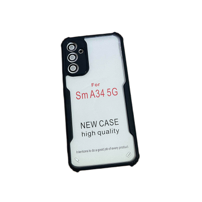 Picture of For OnePlus Nord Ce2 Lite 5g / Realme 9 Pro 5g Xundd Case Shockproof Mobile Back Cover Clear Case Hybrid Transparent Hard Cover Casing - Phone Back Cover Case Black
