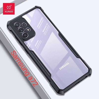 Picture of For Samsung Galaxy A13 5G / A04s Xundd Protective Back Cover Cases Shockproof Airbag Bumper Soft Back Transparent Shell Cover Black