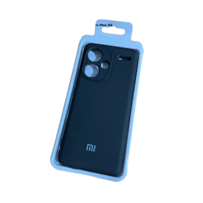 Picture of For Oppo Reno 5 5G - Premium Quality Liquid Silicone Soft Rubber Phone Case Black