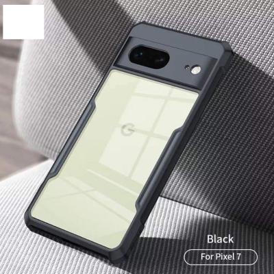 Picture of For Sony Xperia 5 ii (XP 5 II) Luxury Shockproof Transparent Crystal Clear Slim Soft Cover Skin Gel TPU Case Black