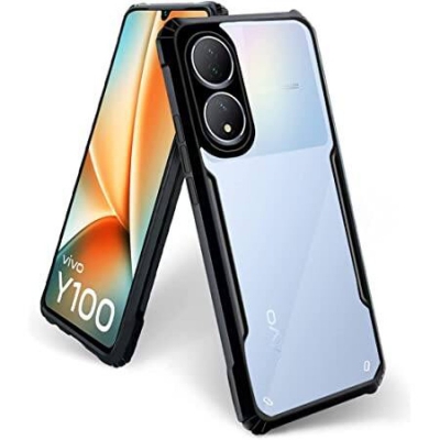Picture of For Samsung Galaxy A04E / M04 4g / F04 Xundd Back Cover Reinforced Shockproof Cushion Back Clear Hybrid Transparent Hard Cover Casing For Samsung Galaxy A04E / M04 4g / F04 Back Cover Black