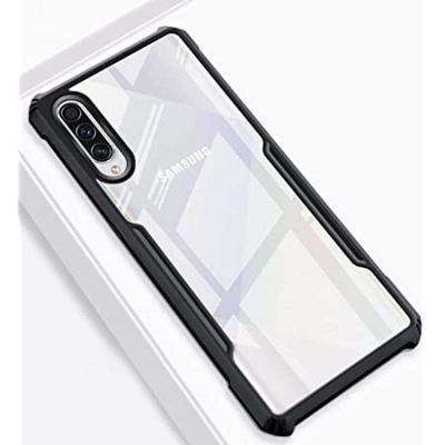 Picture of For Infinix Hot 9 Play X680 Xundd Back Cover Reinforced Shockproof Cushion Back Clear Hybrid Transparent Hard Cover Black