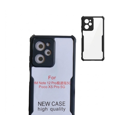Picture of Tecno Spark 10c / Tecno Spark 10 Back Cover ShockProof Airbinger Longlasting Clear Transparent Hard Case With Camera Bump Protection Tecno Spark 10c / Spark 10 Black