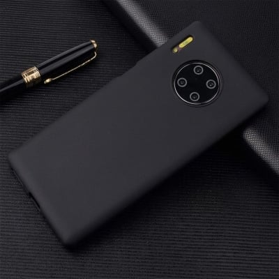 Picture of for Infinix Hot 10s new silicone Back Cover Simple Square Liquid Silicone Phone Case Black
