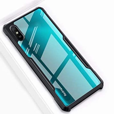 Picture of Realme 9 4G Soft Silicon with Rubber Protection Camera Bump Metal Frame Back Cover Black