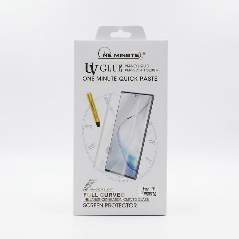 Picture of Realme 11 Pro 5G (A+ GRADE) Premium UV Tempered Glass Screen Protector Curved with Liquid Glue and UV Light -Transparent Clear Honor 50