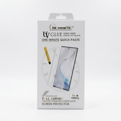 Picture of Realme 11 Pro 5G (A+ GRADE) Premium UV Tempered Glass Screen Protector Curved with Liquid Glue and UV Light -Transparent Clear Honor 50