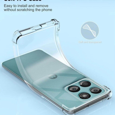 Picture of Samsung Galaxy A31 Premium Silicone Case Crystal Clear Soft TPU Ultra-Thin Transparent Flexible Protective Mobile Phone Back Cover Transparent