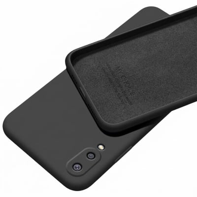 Picture of Silicone Case For Xiaomi Poco X3 / X3 Pro / X3 NFC   Luxury Soft Flexible Shockproof Camera Bumper Protective Stylish Silicon Back Cover Black