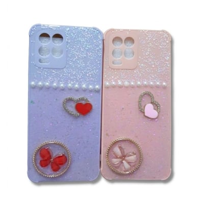 Picture of Oppo F17 Pro / Oppo A93 Ultra-Thin Transparent Soft Tpu Case Slim Protective Back Cover With Camera Protection - Phone Back Cover Pink