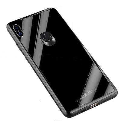 Picture of For Samsung galaxy A52 4G / 5G shockproof Transparent liquid Cristal clear long time useable soft premium protective back cover Black