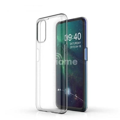 Picture of Oppo f17/a73 2020 এর জন্য সিলিকন সফট tpu আল্ট্রা-থিন সিলিকন নমনীয় প্রতিরক্ষামূলক ব্যাক কেস (Back Case Cover For Smartphone) White