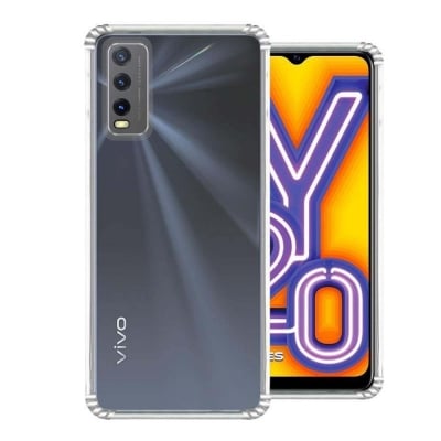 Picture of Poco m3 Luxury Shockproof Liquid Silicone Back case Cover - Camera White
