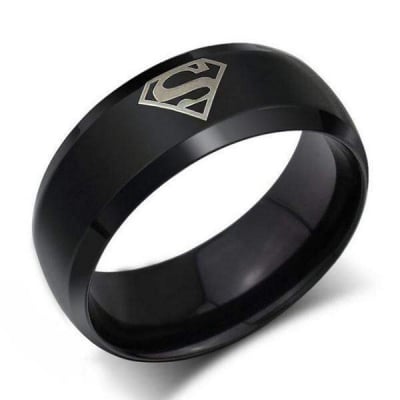 Picture of Stainless Steel Rings For Men Round Finger Ring Mens Jewelry Wedding Party Rings Man Hand Decoration Black