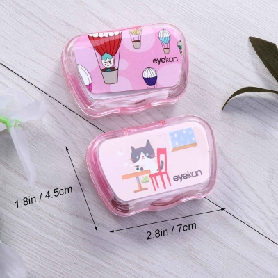 Picture of Contact Lens case for Travel Eye Care Contact Lens Kit Box Contact Lenses Storage Case Box Kit (1 pcs) 