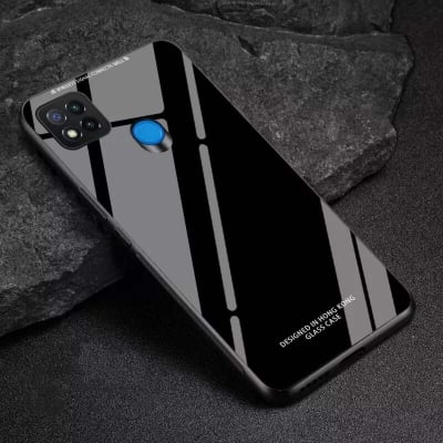 Picture of For Vivo Y20/Y20I/Y20A/Y20G Y12S Back Cover Glass Case - Phone Back Cover - Phone - Camera Black