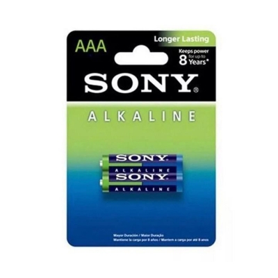 Picture of Sony Alkaline Battery, AAA, 1.5V (Pack of 2) NON-RECHARGEABLE BATTERIES Multicolor