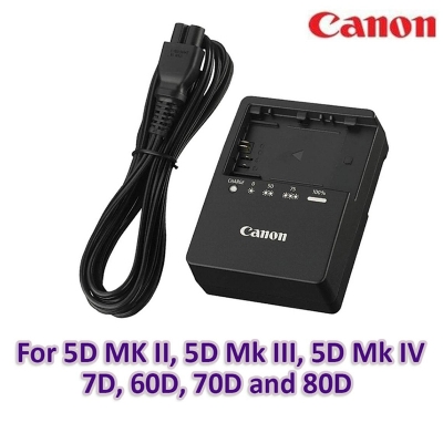 Picture of Battery Charger  LP-E6 N Canon with Free Power Cable For 7D/60D/70D/80D 