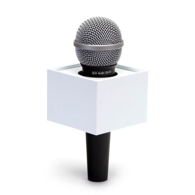 Picture of Square Shape  Microphone Logo Flag Box (1 PCS) Black