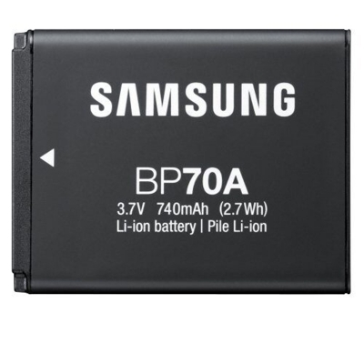 Picture of Digital Camera Battery BP70A for Samsung DV150F, ES65, ES70, ES80, MV800, PL120, PL170, PL20 and more 