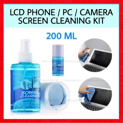 Picture of Screen Cleaner Kit for LED & LCD TV, Computer Monitor, Laptop, and Screens Blue