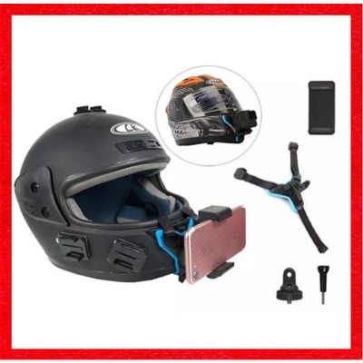 Picture of Durable Bike Mount for Vlogging: Mobile Helmet Mount with Secure Attachment for Capturing Action-Packed Moments Black
