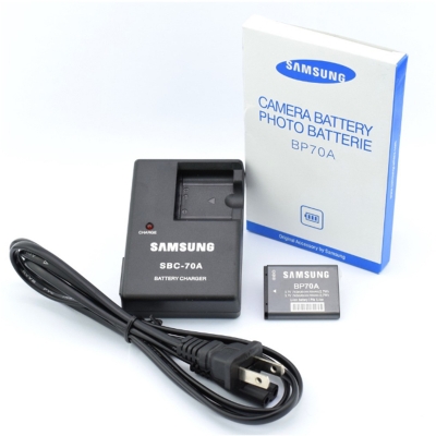 Picture of Combo Camera Battery and Charger SBC-70A for Samsung BP-70A BP70A Battery Compitable Camera ST65 ST66 ST77 ST90 ST95 ES80 MV800 SBC-70A