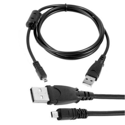 Picture of Nikon 1.5M USB Cable With Magnet Ring For Nikon Coolpix L19 L20 L100 S620 UC-E6 E4- Black