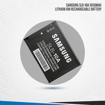 Picture of Samsung SLB-10A 1050mAh Lithium Ion Rechargeable Battery 