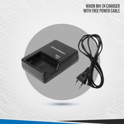 Picture of MH-24 Charger for Nikon EN-EL14-14a D5100 D3100 D3200 with Free Power Cable 