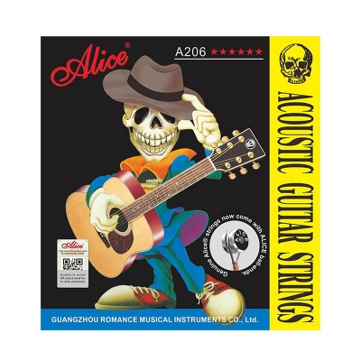 Picture of Alice E B G D A E 6-Strings Light Acoustic Guitar Strings Silver