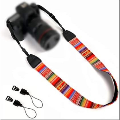 Picture of DSLR \ Digital Camera Belt Shoulder Neck Strap For Nikon, Canon, Sony, Fuji & more Lemon Yellow