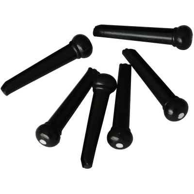 Picture of 6 Pcs Bridge Pins For Acoustic Guitar - Black 