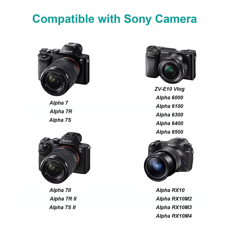 Picture of Sony NP-FW50 battery for Sony Alpha 6000,6100,,6300,6400,6500,ZVE10,A7ii 